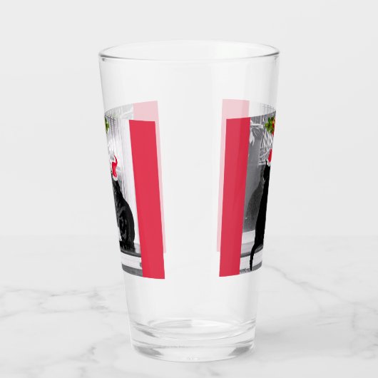 Wachten op de kerstman glas (Rechts)