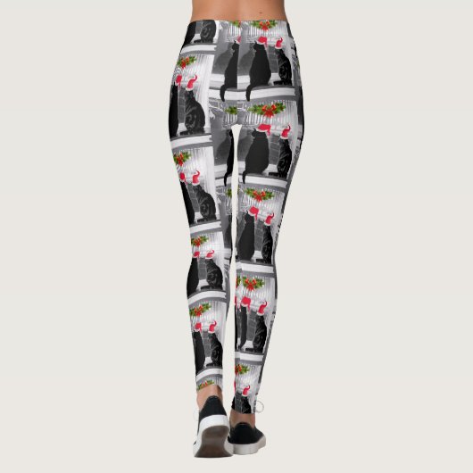 Wachten op de kerstman leggings (Achterkant)