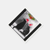 Wachten op de kerstman servet (Hoek)