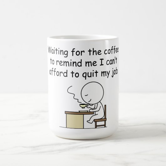 Wachten op de koffie koffiemok (Center)