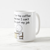 Wachten op de koffie koffiemok (Voorkant rechts)