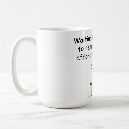 Wachten op de koffie koffiemok (Links)