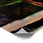 Wachten op de nacht in het Franse kwartaal Poster (Hoek)