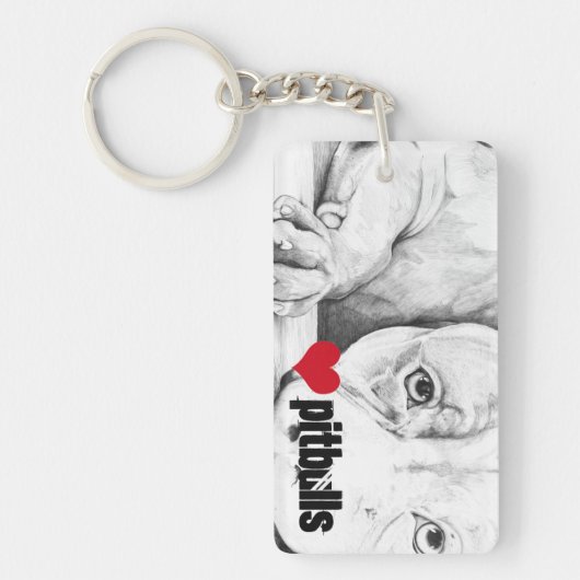 Wachten op de patiënt (hartstieren) sleutelhanger (Voorkant)