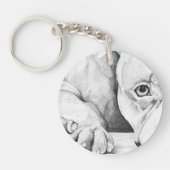 Wachten op de patiënt (hartstieren) sleutelhanger (Voorkant)