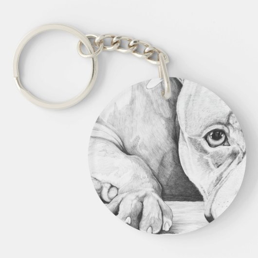 Wachten op de patiënt (hartstieren) sleutelhanger (Voorkant)