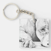 Wachten op de patiënt (hartstieren) sleutelhanger (Voorkant)