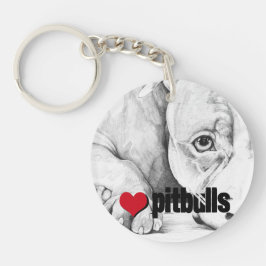 Wachten op de patiënt (hartstieren) sleutelhanger