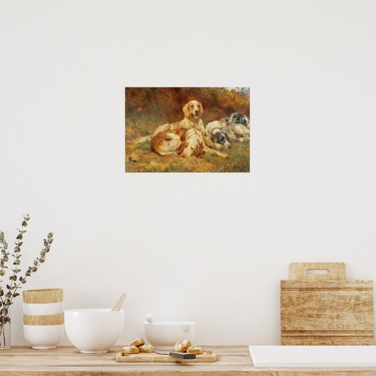 Wachten op de Pistolen Poster (Keuken)