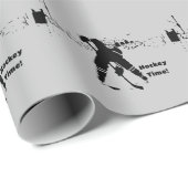 Wachten op de Puck - Hockey Player Cadeaupapier (Rol Hoek)