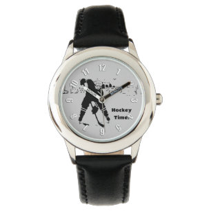 Wachten op de Puck - Hockey Player Horloge