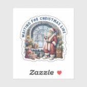 Wachten op de Santa Vinyl Sticker (Vel)
