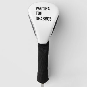 Wachten op de Shabbos Chanoeka Joodse Grappig Golfheadcover