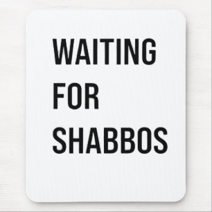 Wachten op de Shabbos Chanoeka Joodse Grappig Muismat