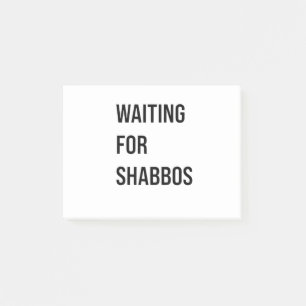 Wachten op de Shabbos Chanoeka Joodse Grappig Post-it® Notes