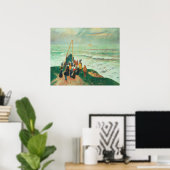 Wachten op de terugkeer van de vissers poster (Thuiskantoor)