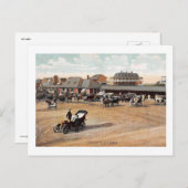 Wachten op de trein, Zee Bright, NJ 1907  Briefkaart (Voorkant / Achterkant)