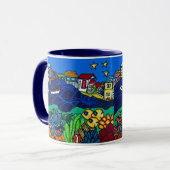 Wachten op de veerboot! Mok (Voorkant links)