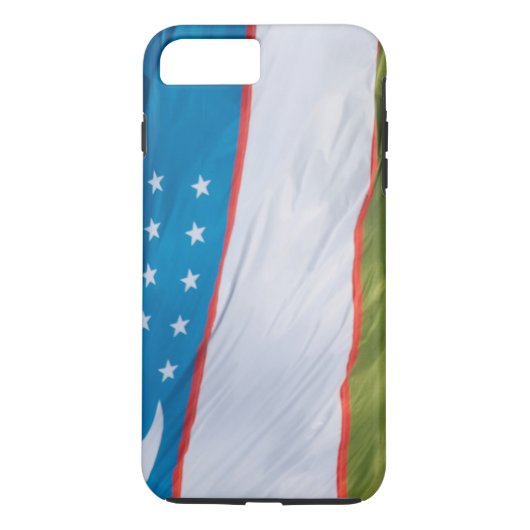Wachten op de vlag van Oezbekistan Case-Mate iPhone Case (Achterkant)
