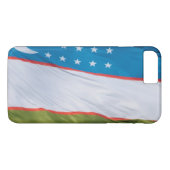 Wachten op de vlag van Oezbekistan Case-Mate iPhone Case (Achterkant (Horizontaal))