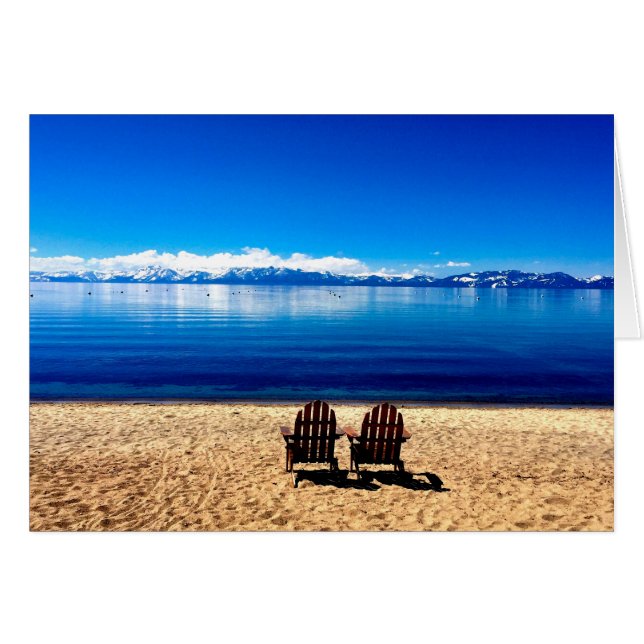 Wachten op de zomer op Lake Tahoe (Voorkant Horizontaal)