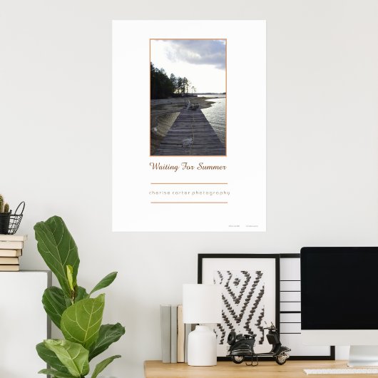 Wachten op de zomer poster (Thuiskantoor)