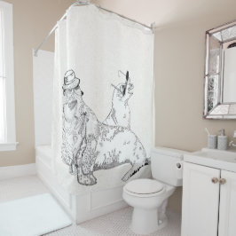 Wachten op de zon douchegordijn