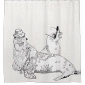 Wachten op de zon douchegordijn (Voorkant)