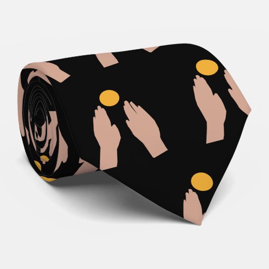 Wachten op de zon stropdas (Opgerold)