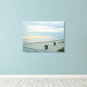 Wachten op de Zonsondergang Canvas Afdruk (Insitu (Houten vloer))