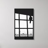 Wachten op duif canvas afdruk (Voorkant)