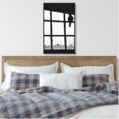 Wachten op duif canvas afdruk (Insitu (Slaapkamer))