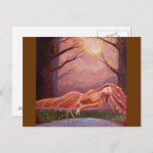 Wachten op een droom - Fantasy Art Briefkaart (Voorkant / Achterkant)