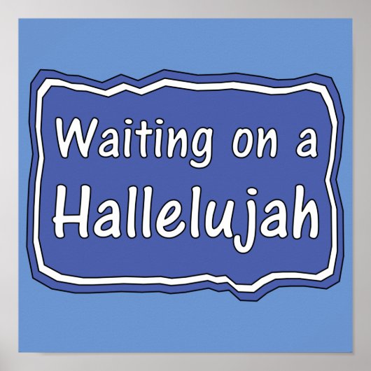 Wachten op een Hallelujah Poster (Voorkant)