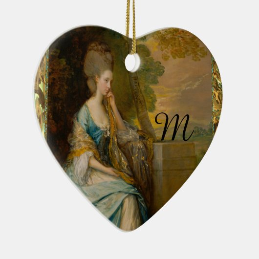 Wachten op een monogram keramisch ornament (Rechts)