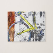 Wachten op een rijder legpuzzel (Horizontaal)