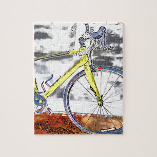 Wachten op een rijder legpuzzel