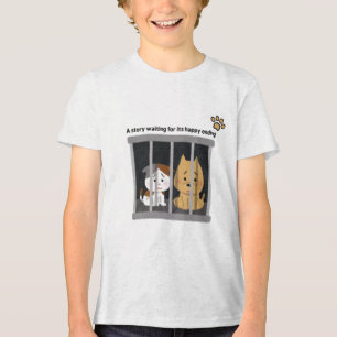 Wachten op een thuis Tri-Blend shirt