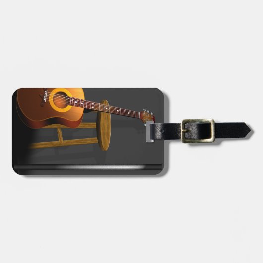 Wachten op Encore Guitar Stool en Mike Bagagelabel (Voorkant horizontaal)