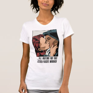 Wachten op Esther/Vashti Midrash Joodse LGBTQ+ T-shirt