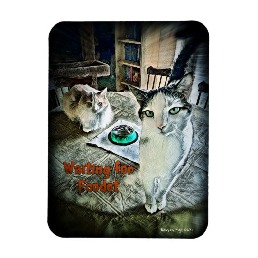 Wachten op Foodot 3" x 4" flexibele magneet (Verticaal)