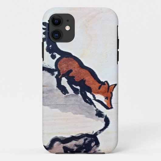 Wachten op Fox iPhone Case (Achterkant)