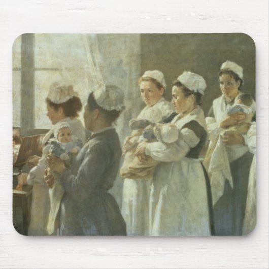 Wachten op gewicht muismat (Voorkant)