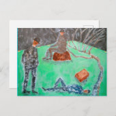 WACHTEN OP GODOT Briefkaart (Voorkant / Achterkant)