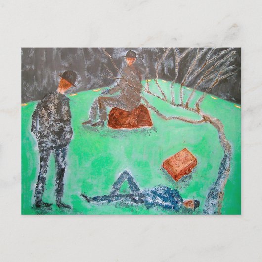 WACHTEN OP GODOT Briefkaart (Voorkant)