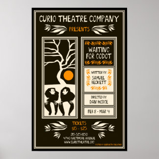 WACHTEN OP GODOT ~ Poster van Elizabeth Gallagher