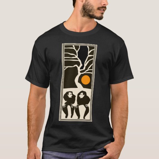 Wachten op Godot T-shirt (Voorkant)