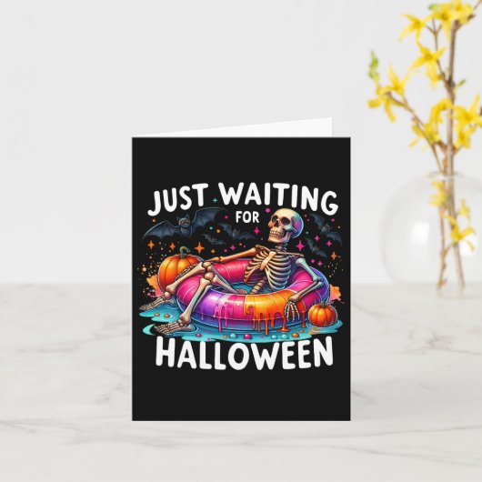 Wachten op Halloween 1 Kaart (Gele Bloem)