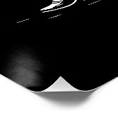 Wachten op Halloween Cowboy Skeleton Perfect Poster (Hoek)