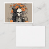 Wachten op Halloween Flat Note Kaart Notitiekaartje (Voorkant / Achterkant)